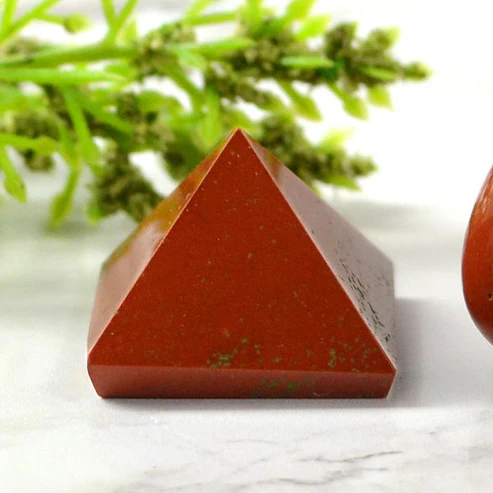 Natural Red Jasper Pyramid