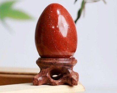 Red Jasper Stone Egg - Image 1