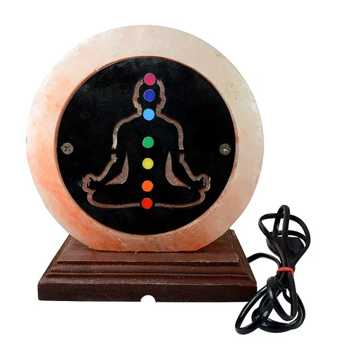 7 Chakra Himalayan Rock Salt Lamp - Image 1